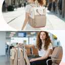 MATEIN Anti Theft Backpack for Women, 15.6 Inch Commute Work Backpack with Theftproof Zippers & RFID Pocket, Water Resistant Fashion Teacher Bag with USB Charging Port for Travel, Beige Khaki