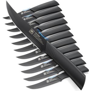 Steak Knives Set of 12, 4.7 Inch Dishwasher Safe Non-Serrated Table Knives, Ultra Sharp for Precise Cutting, Non-Stick Blade & Rust Proof, Easy to Maintain Ideal for Home Restaurant Party