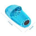 Silicone Shower Foot Scrubber Personal Foot Massage and Cleaning, Non-Slip Foot Scrubber for Men and Women (1PCS Blue) 11.5x5.5"