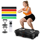 Vibration Plate Exercise Machine, 130 Levels Full Body Workout Vibrating Plate for Lymphatic Drainage Weight Loss, 450 Lbs Capacity Shake Platform with Bluetooth for Women Men