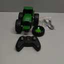 Remote Control Tractor Toys for Kids 3-5, Light Up Monster Trucks Toy for Boys 3,4,5,6,7 Year Old, Toddlers RC Farm Vehicle Toys for Ages 3-7 Years Old, Ideal Birthday Toys Gift for Boys Girls (Green)