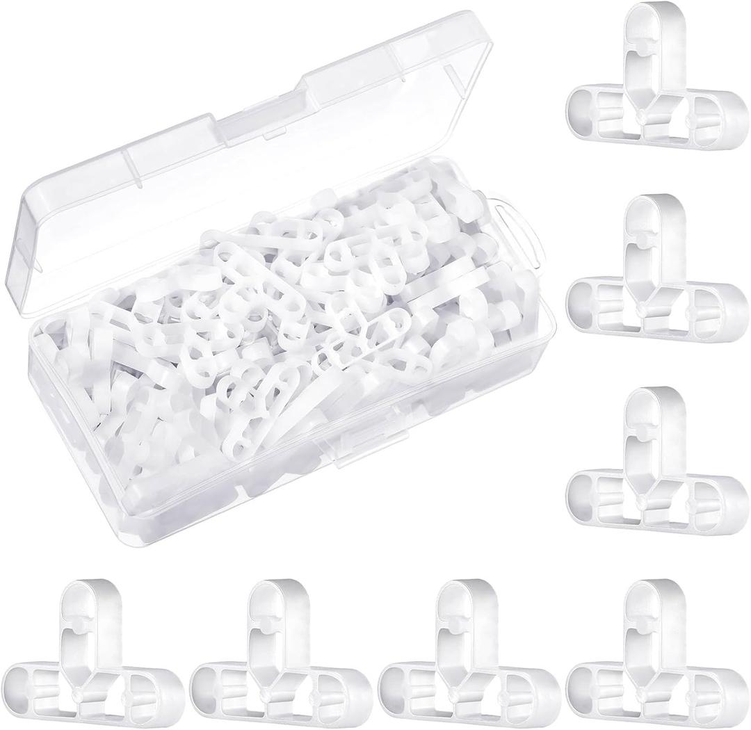 10mm 3/8 Inch 300 Pcs Tile Spacers Brick Wall Separator 3 Way Flooring Deck Board Pave Tile Spacers Leveling System Clips Thin Brick Veneer Tools