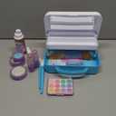 Melissa & Doug Love Your Look Pretend Makeup Kit (16 pcs)  Kids Vanity Set with Realistic Accessories, Mess-Free Fake Makeup for Girls, Dress-Up & Imaginative Play Toy, Ages 3++