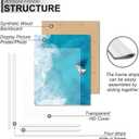 18x24 Picture Frame Set of 2, Scratch-Proof White Frame Lightweight yet Sturdy Display Poster Artwork 18 x 24 Horizontally/Vertically - Slide-In Strips|2 Packs|White|18"x24"
