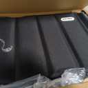 SPORT BEATS Stadium Seats with Back Support Bleacher Chairs with Back and Cushion Thick Padded Bleacher Seats Includes Shoulder Strap Black 1pc Large - 18.5" W x 14" D x 18.5" H