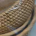 Natural Rattan Round Fruit Basket Bowls, Hand Woven Decor Serving Baskets, Wicker Storage for Dinning Room (Round-Combo)