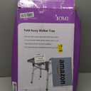 Walker Tray with Two Cup Holder - Folding Rollator Desk Lap Board Eating Aid for Nursing Patient, 11"W x 16"L