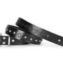 XuoAz Women Leather Belt for Jeans Pants Western Cowboy Cowgirl Belt Embossed Floral Country Belts with Gold Buckle (Black)