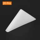 uxcell 20Pcs Plastic Corner Protectors 3x50mm Right Angle Shape Glass Corner Guards Cushion for Corner Protection of Glass, Mirror, Tile, White