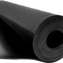 Nisorpa Neoprene Rubber Sheet Rolls, 3.3x6.6 ft 1/8'' Thick Solid Rubber Sheet Silicone Rubber Roll Insulated Rubber Roll Heatproof Oil Resistance for DIY Gasket/Material Sealing/Garage Floor Mat
