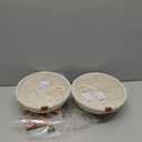 Superbaking 2 pcs Banneton Bread Proofing Basket, 9" Splinter-Free Round Rattan Bread Basket with Liners, Sourdough Starter Kit, Sourdough Bread Baking Supplies & Sourdough Kit, Bread Making Tools