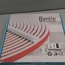 Bantie 40FT Weather Stripping Door Seal - Self Adhesive Weather Insulation Strip Weatherstripping Silicone D Shaped Seal Strip Door Frame Gap Filler/Window Soundproofing (White)