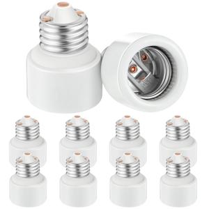 Single Light Socket Extender, Bulk Porcelain Socket Extension Adapter E26 Recessed Light Bulb Standard Medium Screw Lamp Extension Converters for Homes Offices