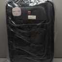 SwissGear Sion Softside Expandable Luggage, Dark Grey, Checked-Medium 25-Inch
