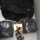 Realspring 6 9 12 Pcs Inflatable Bean Bag Chairs for Adults with Electric Air Pump, Blow up Couch Folding Portable Inflatable Couch Lazy Sofa for Outdoor Movie Night Camping(Black,12 Pcs)