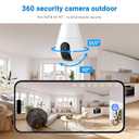 Light Bulb Security Camera, 5G/2.4GHz Lightbulb Security Cameras Wireless Outdoor, AI Motion Detection and Siren Alarm, US-Based Cloud Storage, 911 Calling Color Night Vision (2 Pack)