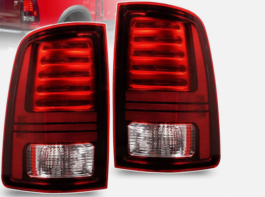 Lochnchn LED Tail Lights Compatible With 20132018 Dodge Ram 1500 2500 3500 Driver and Passenger Side Taillights Replace 68093081AB, 68093081AC, CH2800202