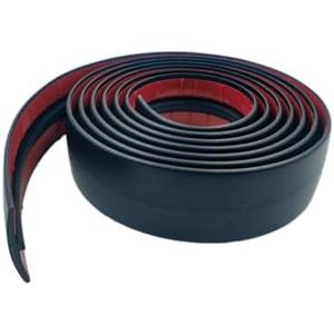 DAILISEN T Molding Flexible Self Adhesive T Shape Floor Transition Strip Bendable T Rubber Trim T Transition Strip for Tile to Laminate Flooring (300 × 5cm Black)