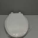 JINGZE Elongated Toilet Seat Slow Close, Quiet Toilet Seat Cover with Never Loosen Durable Toilet Seat Lid Easy to Install & Clean, Polypropylene (PP), White