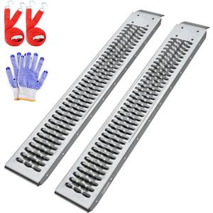 LIEKUMM 59.5" Steel Loading Ramps, Heavy-Duty Ramps for Lawn Mower, Pickup Trucks, ATVs, Trailers, and Sheds, 960 lbs Capacity, 2 Pack Wide Loading Ramps
