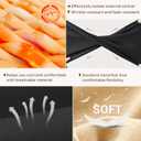Fleece Lined Tights Sheer Women - Fake Translucent Warm Pantyhose Leggings Sheer Thick Tights for Winter (XXXL)