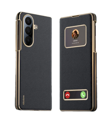 Case Compatible with Galaxy Z Fold 5, Ultimate Slim Pocket Friendly Thin Design Velvet-Like Matte Finish Soft Feeling Coated Lightweight Hard PC Back Cover - Black