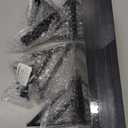 BAYKA Wall Mounted Floating Shelves, Wood Floating Wall Shelf for Books & Decor, Small Space-Saving Display & OrganizerBlackSet of 4 (16-inch Mixed)