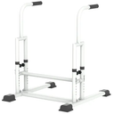 Pull Up Bar Power Tower Dip Bar Station Dip Stand Multi-Functional Workout Equipment Strength Training Machine for Men Women Home Gym,White