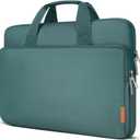 DOMISO 16 inch Laptop Sleeve Protective Case Cover Compatible with 16 16+ inch HP Dell ASUS Lenovo Chromebook,Waterproof Computer Cases Bag with Handle,Green