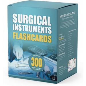 Surgical Instruments Flashcards for Sterile Processing & Surgical Tech, 300+ Real Photo Medical Tools Covering 12 Specialties, Study Guide for CST Exam & Technician Certification