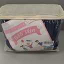 6 Pack Spandex Navy Blue Tablecloths for 8 Foot Rectangle Tables, Wrinkle Free Fitted Table Cloths 8ft Stretchy Table Cover Skirt for Parties Weddings Birthday Banquet Baby Shower