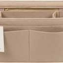 Purse Organizer Insert, Felt Purse Organizer with Zipper and Sewn Bottom Insert, Fit Speedy Neverfull Graceful,6 Sizes