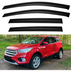 Window Rain Guards Visors for 2013-2019 Ford Escape, Out-Channel Window Vent Wind Deflectors Shades for 13-19 Escape