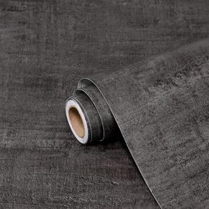 SOON AFTER Brown Modern Concrete Wallpaper Peel and Stick Contact Paper 23.6"x236" Self-Adhesive Removable Wall Paper Waterproof Vinyl for Room Walls Cabinets Furniture