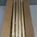 YaFex Curtain Rods 32-118 Inch, Heavy Duty 1 Inch Adjustable Curtain Rod for Windows, Gold Long Window Treatment Rods, Modern Design, Easy Installation
