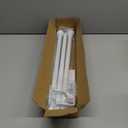Curtain Rods for Window 32 and 48, White 5/8 inch Splicing Single Window Curtain Rod Set with Brackets