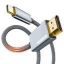 USB C to HDMI Cable 6.6ft 8K@60Hz, 4K@120Hz Type C to HDMI Compatible with Thunderbolt 3/4 for MacBook Pro, Laptop, iPad, XPS, iPhone 16/15