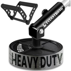 EVERSTRONG T Bar Row Attachment with V Bar Attachment Landmine Handle - 360 Swivel Landmine Attachment for Barbell for Full-Body Workout in Home Gym - Small Spaces - Deadlifts Squats Landmine Stand