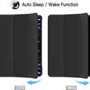 JETech Case ONLY for iPad Pro 11-Inch, 2022/2021/2020/2018 Model, Compatible with Pencil, Cover Auto Wake/Sleep (Black)