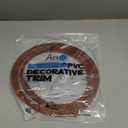 Art3d 20ft Outside Vinyl Corner Trim Peel and Stick for Tile and Wall Edges, Furniture Decoration, Cherry