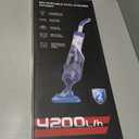 Pool Vacuum for Above Ground Pool with a Telescopic Pole, Running time up to 1H, T403 Handheld Rechargeable Pool Cleaner with Powerful Suction up to 18.5 gallons/min, Ideal for Leaves, Debris (Blue)