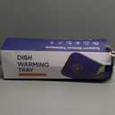 Warming Mat for Food, Extra Large, Food Warming Mat for Countertop, Food Warmer Mat with AI 7 Temperature Settings, Child Lock, Raised Feet Protects Table, Fast 8s Heating,Parties,Buffets,Daily Use (Blue)