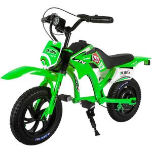 Kids Motorcycle,C6 Kids Electric Dirt Bike,12-inch 300W brushless Motor,3-Speed LCD Display,10 MPH Top Speed,LED Brushless Controller + Moto Sound8 Miles Range,Green