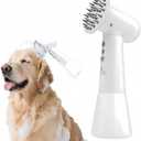 Electric Rotating Massage Dog Shampoo Dispenser with Foam Brush | Rechargeable Pet Bath Tool for Short/Long Hair Grooming & Bathing