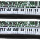 SAFIGLE 2Pcs Inflatable Electronic Keyboards Music Props for Party Fun, Colorful Inflatable Instruments for Kids, Great for Outdoor Events and Photo Booth Decor