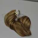 FELENDY 16" Ponytail Extension Long Curly Wavy Ponytails Clip in Claw Hair Extension Pony Tails Natural Looking Synthetic Hairpiece for Women Light Brown mix Ash Blonde