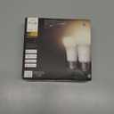 Philips Hue Smart LED A19 Bulb, Warm White Light 2700K, E26 Base, 10.5W, 1100 Lumens, Dimmable, Works with Alexa, Google Assistant, and Apple Home, 2 Pack