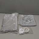 Square Lampshades Set of 2, Linen Lampshades L6.3"x W6.3" x H9.84" High, Easy Assembly Replacement Fabric Shades for Table Lamps Floor Lamps, Gray Color Shade (Grey)