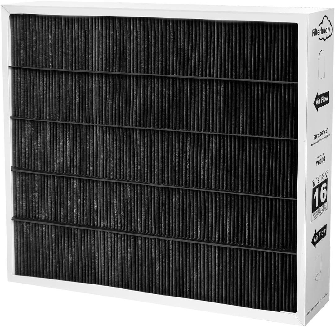 Y6604 MERV16 Air Purifier Filter, 20x26x5 Furnace Replacement Filter Compatible with Lennox Y6604 PureAir PCO3-20-16(1 Pack)