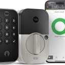 Yale Assure Lock 2 Keyless Entry Smart Deadbolt with Wi-Fi - Satin Nickel Electronic Door Lock with Keypad, Code Entry, Remote Access & Backup Key - Secure Smart Home Deadbolt, YRD410-WF1-619